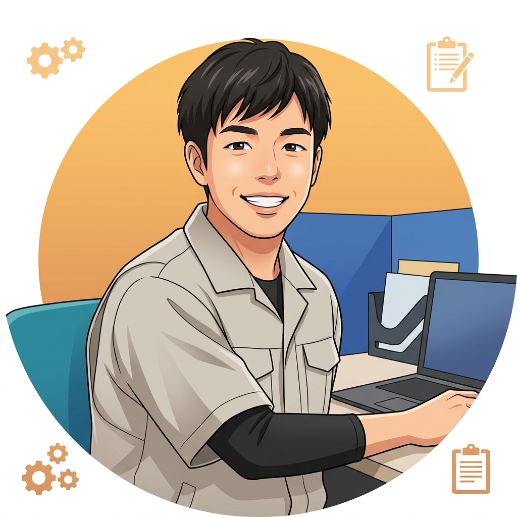 生産管理職社員イラスト